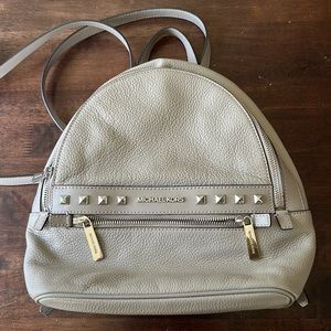 Micheal Kors grey backpack